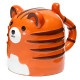 Novelty Upside Down Ceramic Mug - Adoramals Tiger