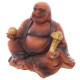 Mini Wood Effect Collectable Buddha in a Bag Figurine