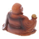 Mini Wood Effect Collectable Buddha in a Bag Figurine