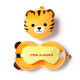 Tiger Relaxeazzz Plush Round Travel Pillow &amp; Eye Mask Set