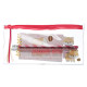 7 Piece Clear Pencil Case Stationery Set - Adoramals Shiba Inu Dog