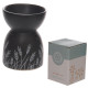 Decorative Ceramic Black and White Grass Design Oil &amp; Wax Burner