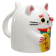 Novelty Upside Down Ceramic Mug - Maneki Neko Lucky Cat