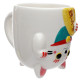 Novelty Upside Down Ceramic Mug - Maneki Neko Lucky Cat