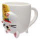 Novelty Upside Down Ceramic Mug - Maneki Neko Lucky Cat