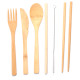 100% Natural Bamboo Cutlery 6 Piece Set - London Tour