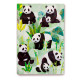 Recycled Paper A5 Lined Notebook - Panda Kingdom