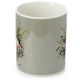 Porcelain Mug - Kim Haskins Cat in Plant Pot Green