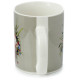 Porcelain Mug - Kim Haskins Cat in Plant Pot Green