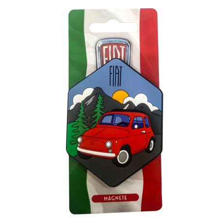 PVC Magnet - Fiat 500 Dolomite Mountains