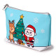 PVC Toiletry Makeup Wash Bag (Medium) - Christmas Festive Friends