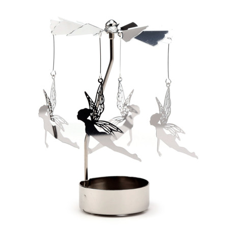 Spinning Tea Light Carousel Candle Holder - Fairy