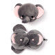 Relaxeazzz Travel Pillow &amp; Eye Mask - Adoramals Janu the Elephant