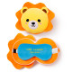 Lion Relaxeazzz Plush Round Travel Pillow &amp; Eye Mask Set