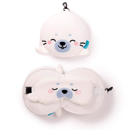 Relaxeazzz Travel Pillow & Eye Mask  - Kai the Seal