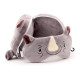 Relaxeazzz Travel Pillow &amp; Eye Mask - Rhino