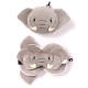 Relaxeazzz Travel Pillow &amp; Eye Mask - Elephant