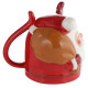 Novelty Upside Down Ceramic Mug - Christmas Santa