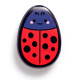 Bamboo Shaped Hair Brush - Adoramals Tilly the Ladybird