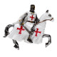 Souvenir Magnet - Crusader Knight on Horseback Defender