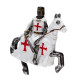 Souvenir Magnet - Crusader Knight on Horseback Defender