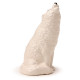 Novelty Ceramic Salt and Pepper - White Wolf