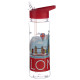 Reusable London Skyline 550ml Water Bottle with Flip Straw