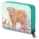 Small Zip Around Wallet - Jan Pashley Highland Coo Cow