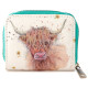 Small Zip Around Wallet - Jan Pashley Highland Coo Cow