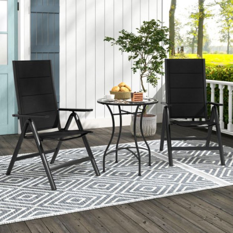 Patio Folding Chairs Lightweight Dining Chairs with Soft Padded Seat