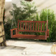 2/3 Person Wooden Outdoor Porch Swing with Adjustable Upper Chains