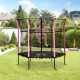 5.4 FT/ 64 Inch Kids Trampoline With Enclosure Net Mini Indoor Outdoor Trampolines for Child Toddler Age 3- 10 Years Pink