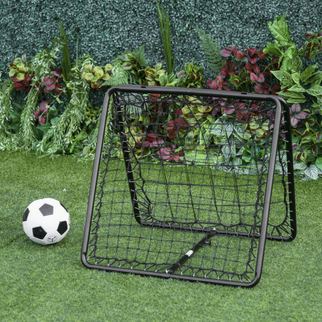 Angle Adjustable Double Sided Rebounder Net Training Aid Target Soccer Goal Kickback For Football, Baseball, Basketball - 75L x 