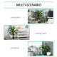 Outsunny 110cm/3.6FT Artificial Dracaena Tree Decorative Plant 40 Leaves with Nursery Pot, Fake Tropical Tree for Indoor Outdoor