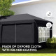 Outsunny 3 x 6m Pop-Up Gazebo, with Curtain Walls and Windows - Grey