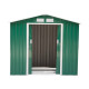 Outsunny 7 x 4ft Metal Garden Shed, Outdoor Storage Tool House with Ventilation Slots, Foundation Kit and Lockable Double Doors,