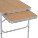 Outsunny 3ft Aluminium MDF-Top Folding Picnic Table Portable Camping Table