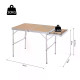 Outsunny 3ft Aluminium MDF-Top Folding Picnic Table Portable Camping Table