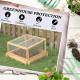 Outsunny 2-In-1 Wooden Greenhouse Planter Box - Natural