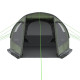 Outsunny Two Room Tunnel Tent Camping Tent for  3-4 Man with Windows, Covers, Carry Bag, for Fishing, Hiking, Sports, Green