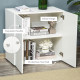 Storage Cabinet w/ Two Shelves Wooden Sideboard Freestanding Kitchen Cupboard Bookcase - White