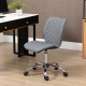 Vinsetto Armless Office Chair Adjustable Computer Chair Swivel Chair with Rolling Wheels and Linen Fabric Back Support for Home 