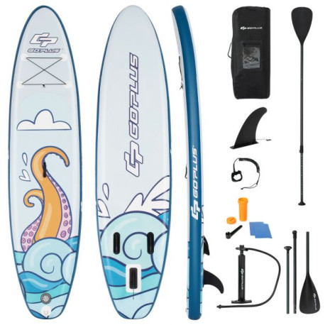 10.5FT Inflatable Stand Up Paddle Board with Non-Slip Deck