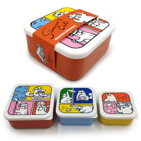 Lunch Boxes Set of 3 (M/L/XL) - Simon's Cat 2024