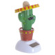 Fun Collectable Cactus wearing Sombrero Solar Powered Pal