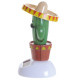 Fun Collectable Cactus wearing Sombrero Solar Powered Pal