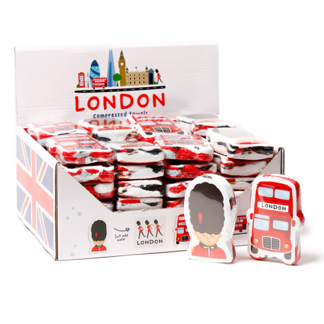 Compressed Travel Towel - London Icons