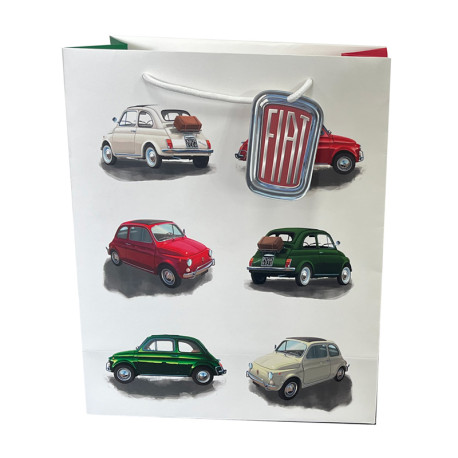 Gift Bag (Large) - Fiat 500 Retro Repeat