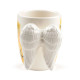 Novelty Ceramic Angel Wings Mug with Decal