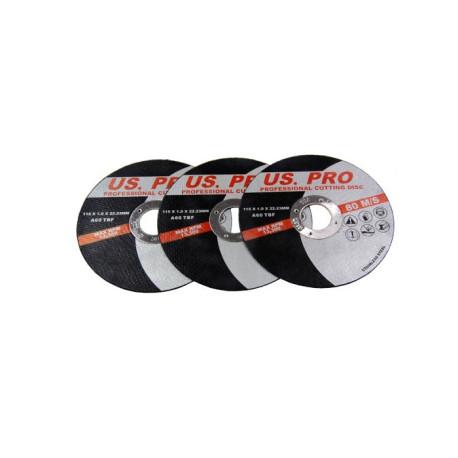 US Pro 50 PK of Professional Cutting Disks - 115 X 1.0 X 22.2mm